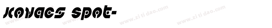 Kovacs Spot字体转换